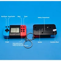 Handheld electronic game console handheld toy classic nostalgic Tetris game keychain small pendant 6