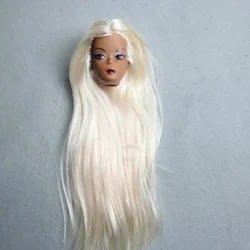 Set of 6 Fashion Doll Heads with Diverse Skin Tones and Makeup (Goose yellow)