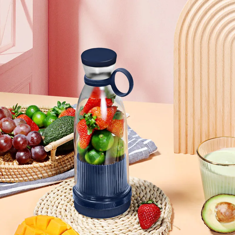 Fresh Juice Bottle Blender Plus 500ml Blender Wireless Fruit Mixers 6  Blades 2400mAh Food Milkshake Smoothie Ice Crush Cup - AliExpress