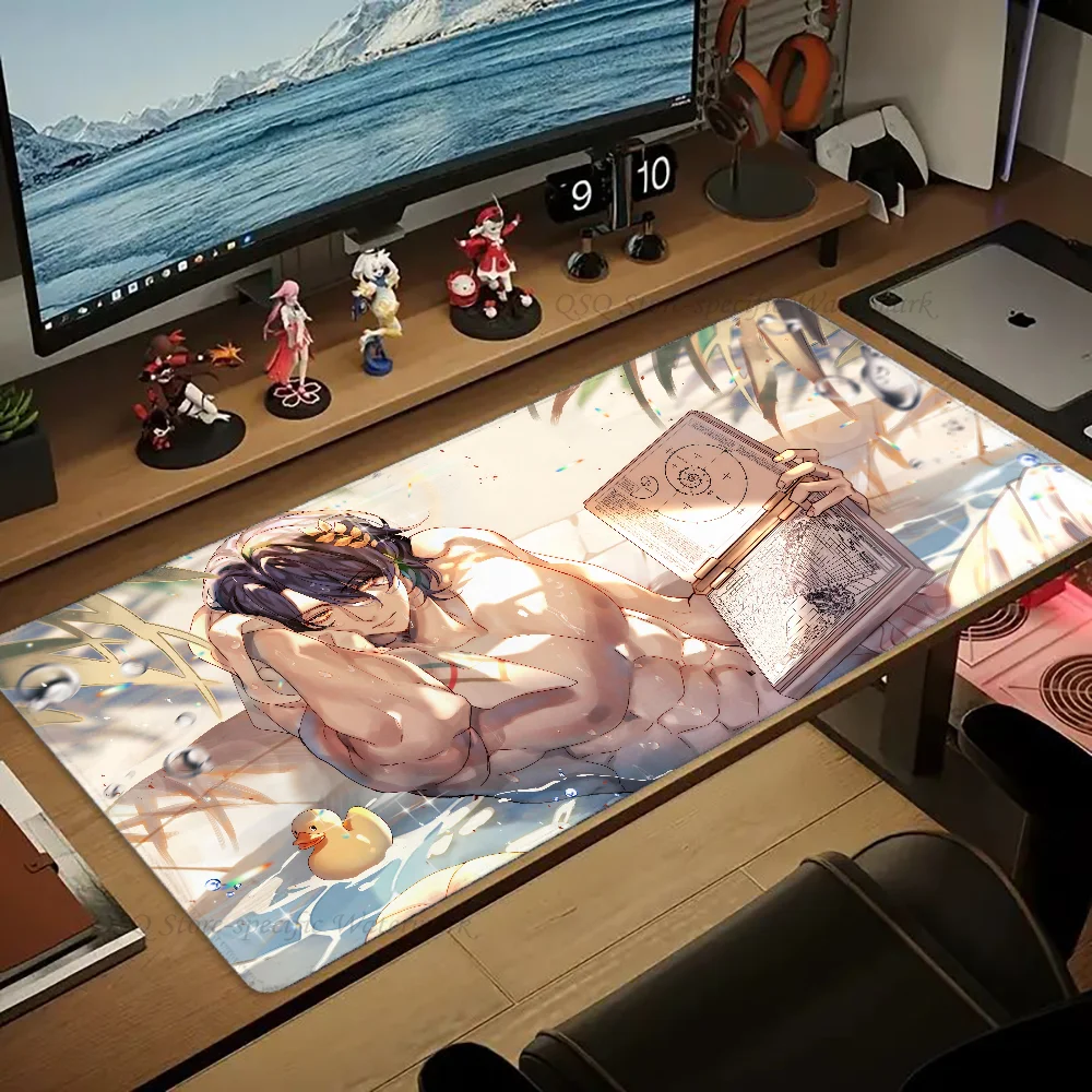 1pc Honkai Star Rail Dr.Ratio Mouse Pad Desk Mat With Pad Gaming Accessories Prime Gaming XXL Keyboard Pad Padding Mat 2