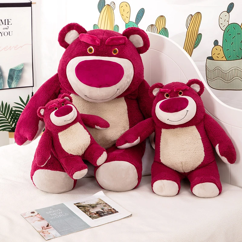 Disney Big Size Lotsohuggin Bear Plush Doll Toy Kawaii Lotso Stuffed