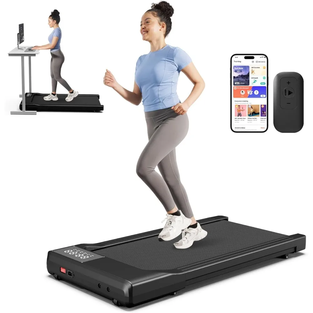 SupeRun Walking Pad, Under Desk Treadmill, 3 in 1 Portable Treadmill with Remote Control LED Display, 2.5 HP Quiet Walking Joggi