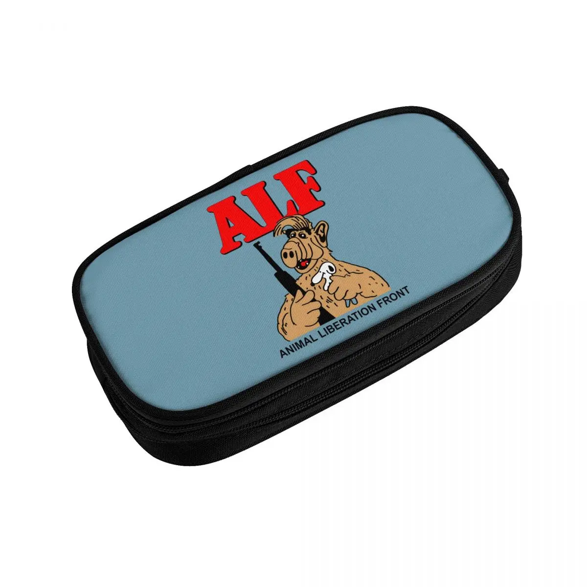 사용자 정의 외계인 생물 ALF 귀여운 연필 케이스 소녀 소년 대형 스토리지 연필 상자 학생 문구