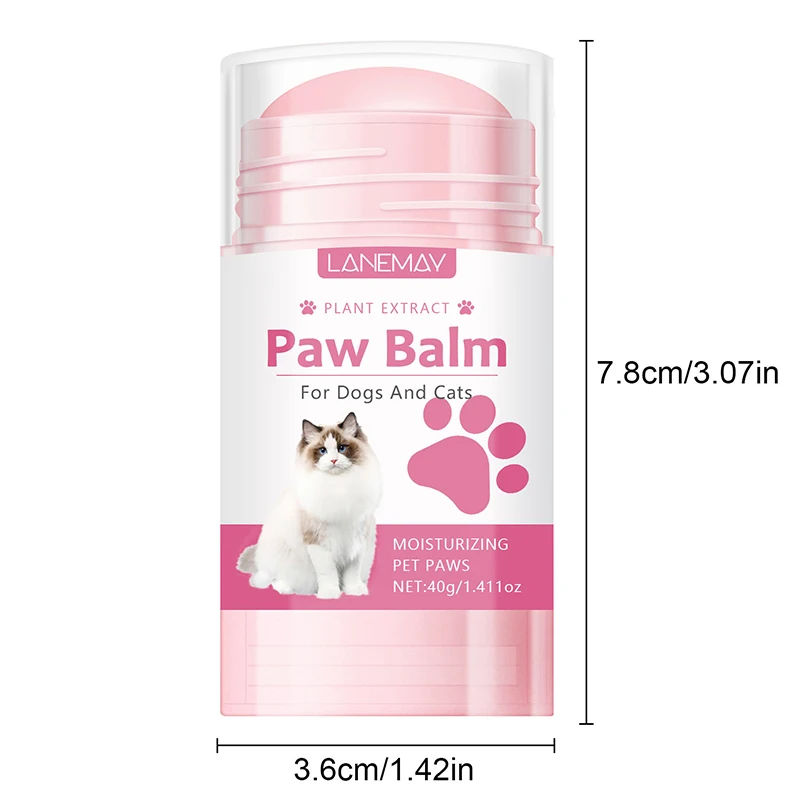 40g Cats Paw Protector Cream Cat Nose And Paw Balm Pet Feet Moisturizer Foot Cream For Dog Crack Feet Repair Pet Accessories 6