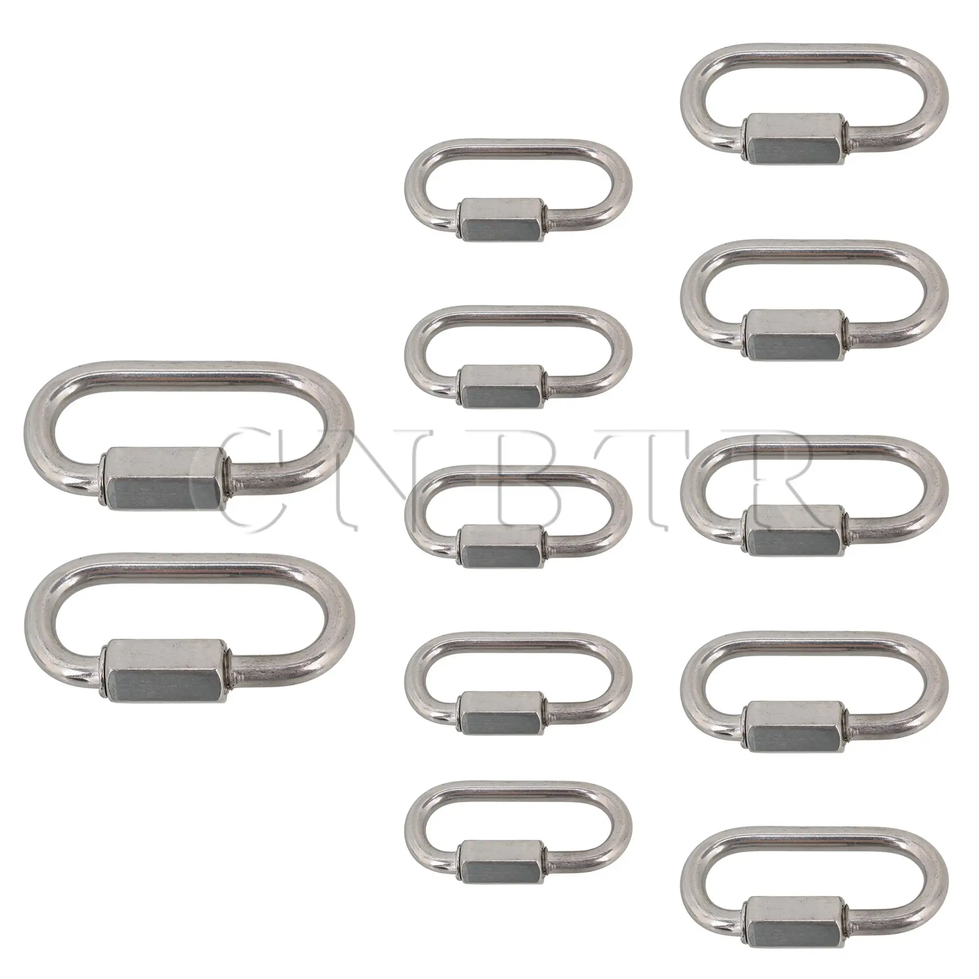 

CNBTR 12x D Shape Quick Links Connectors Stainless Steel M3.5 M4 M6 Thread