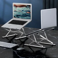 Support d'ordinateur Portable en alliage d'aluminium, pour Macbook, pliable et réglable, pour ordinateur PC, tablette, support de Dissipation thermique 2
