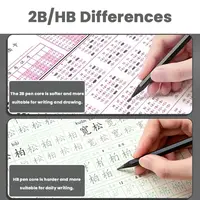 10/30PCS Professional Black Wood Graphite Pencil HB 2B Black Lead HB/2B Pencil Sketch Pencil Set Students Art Drawing Stationery 5