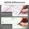 10/30PCS Professional Black Wood Graphite Pencil HB 2B Black Lead HB/2B Pencil Sketch Pencil Set Students Art Drawing Stationery 5
