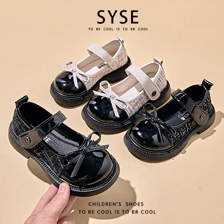 Frühling Herbst kinder Leder Schuhe mit Bowknot Vielseitig Mädchen Mode Mary Jane Schuhe Kausalen Patchwork Kinder Prinzessin Schuhe – Detail 13