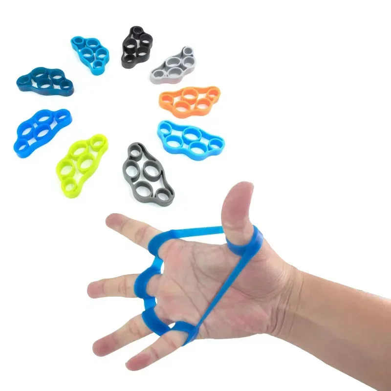 

Finger Resistance Bands Different strength hand grip Strengthener Silicone finger stretcher Exerciser