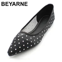 BEYARNELady Ballet Flats Sweet Pointy Toe Women's Flats Polka Dot Mesh Ballerina Flat Shoes Summer New Women's Shoes Zapatillas 1