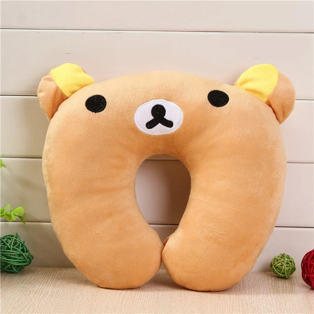 Cute Cartoon Animals U Shaped Pillow Travel Car Head Neck Rest Pillow Support Head Rest Cushion Panda Cat Bear Rabbit Pig 2023 5