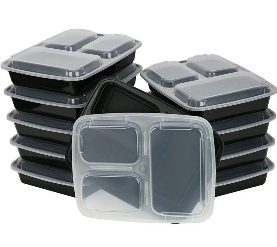 Meal Prep Containers Bento Box 12-pc. 3-Compartment Container Set – Enther  Kitchen