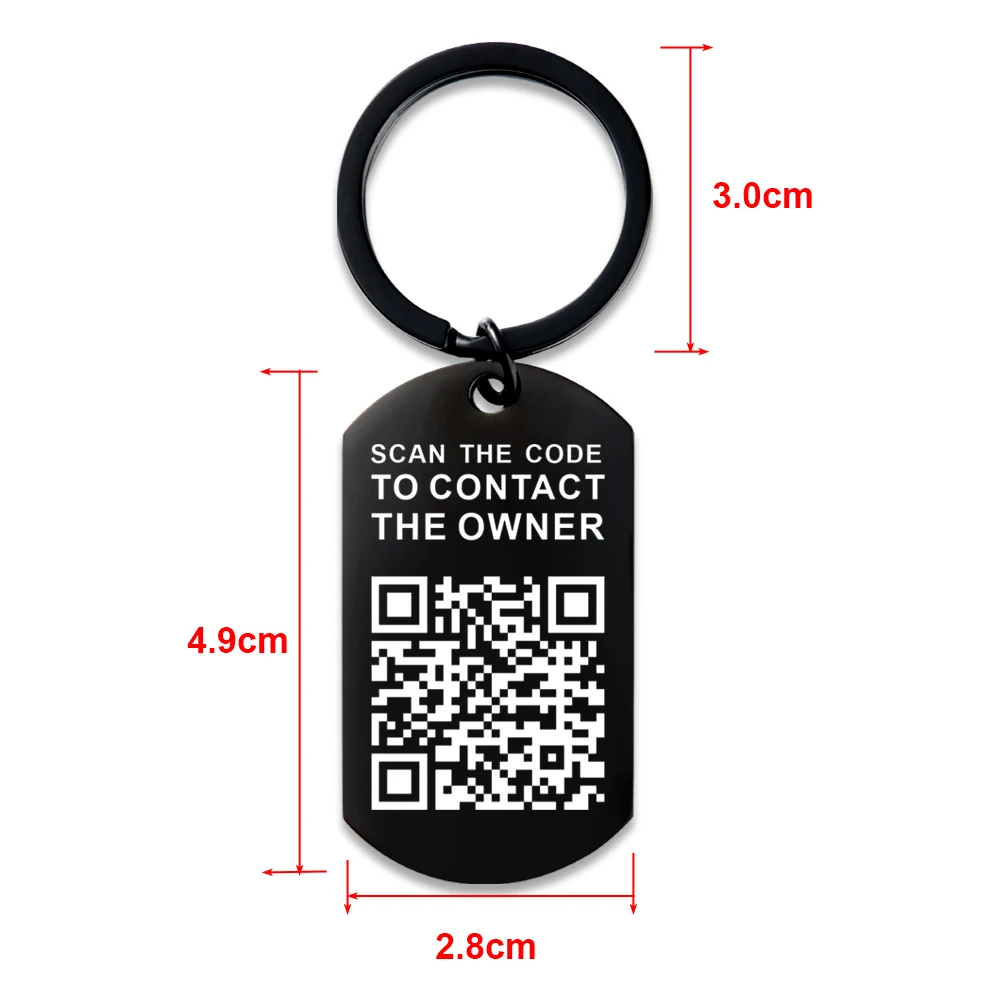 Custom Picture QR Code Keychain