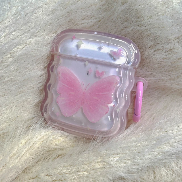 Clear butterfly Cute Cover for Airpods Pro 2nd Generation Case