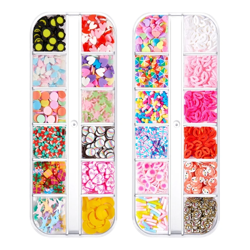 

Valentine's Day Nails Slices Heart Slices DIY Manicure Decorations