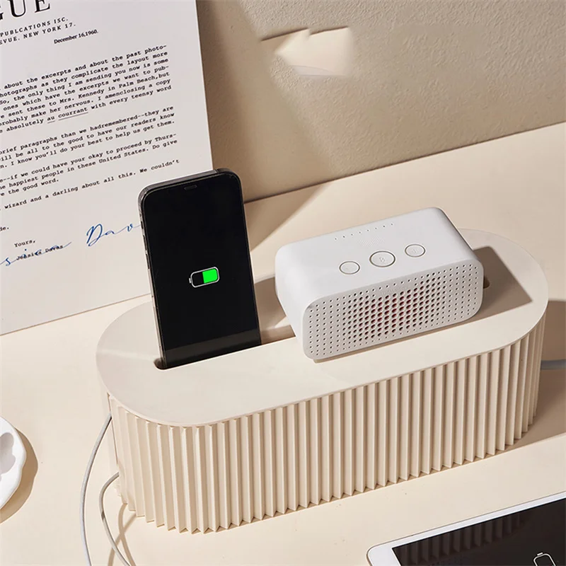 

Storage Box Cable Wire Organizer Case Nordic Plug Board Socket Wireless WiFi Router Bracelet Desktop Data Line Plug Holder Shelf
