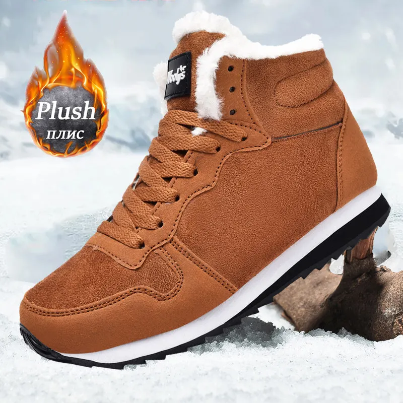 Women Comfortable Winter Boots Warm Snow Waterproof Unisex Ankle Men Shoes women snow boots