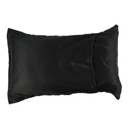 Luxurious Silk - Feel Satin Pillowcase - Soft, Breathable, and Elegant Home Decor (Black)