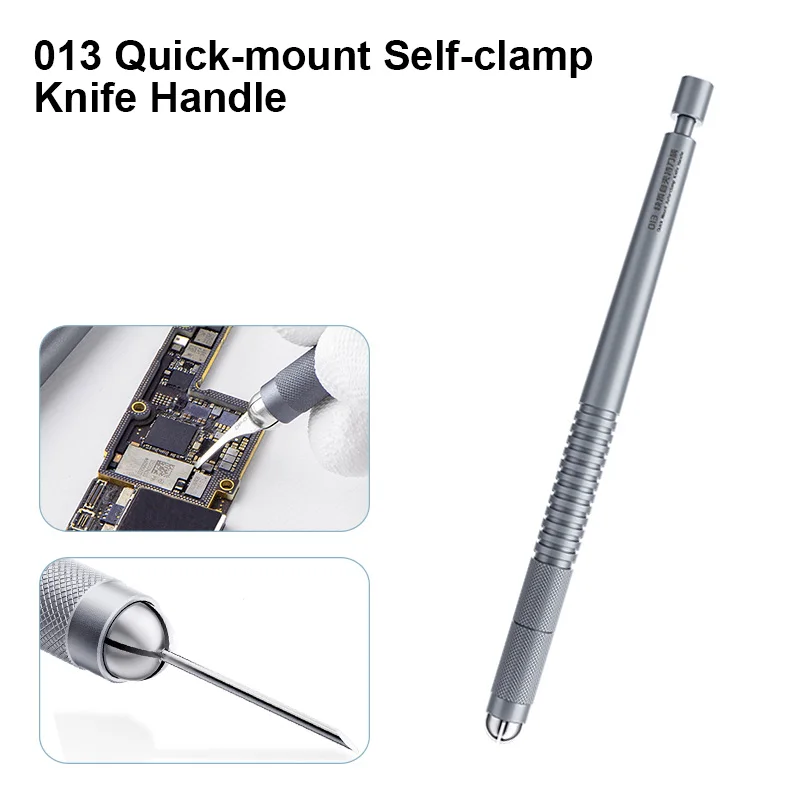 

QIANLI 013 Universal Blade Clamping Handle Quick Mount Auto-Clamp IC Chip Disassemble Maintenance Degumming Knife Handle