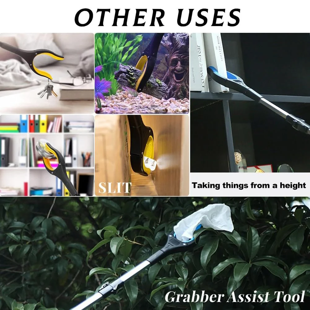 Reacher Grabber Tool, 43" Extra Long Grabbers for Elderly, Lightweight Handy Trash Claw Grabber with Magnets 6