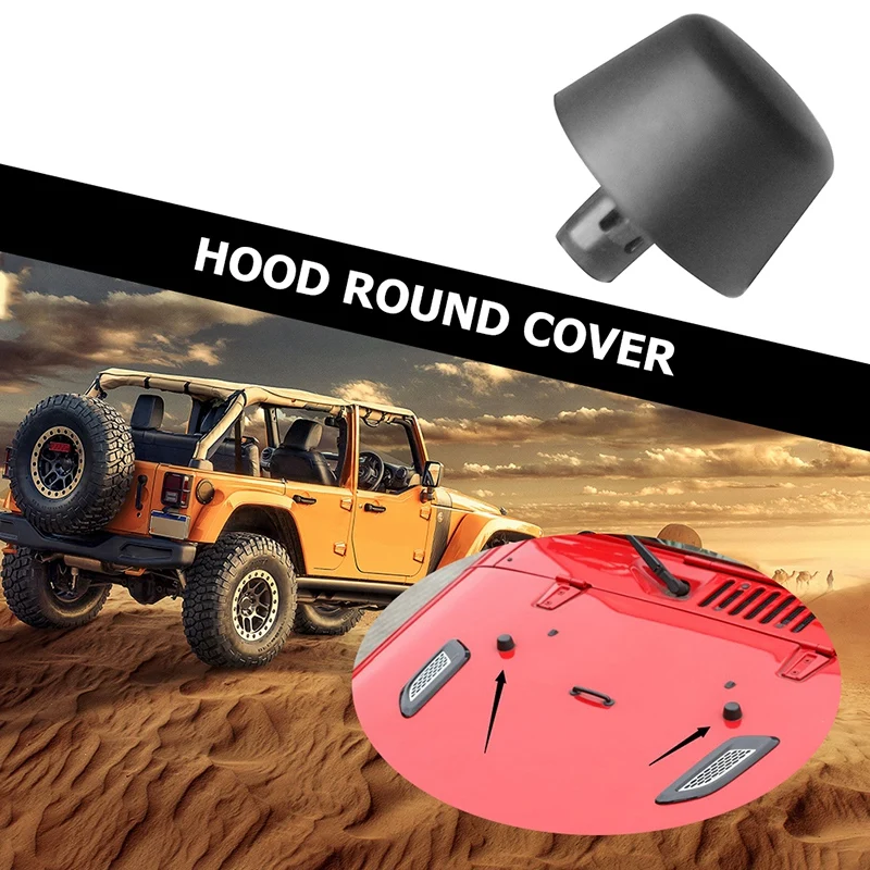 2 Pack Rubber Hood Bumpers Replace for Jeep Wrangler JK 2007-Cushion Stopper Bumpstop Car Accessories