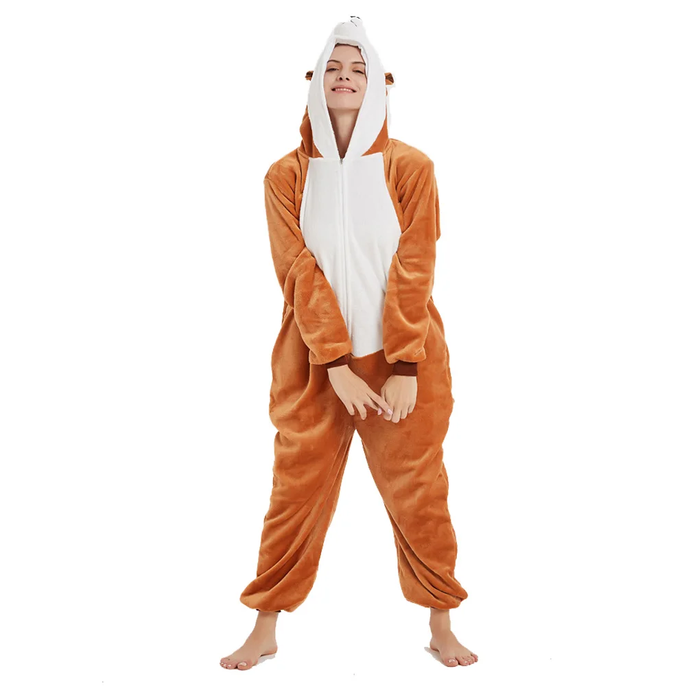 Winter Warm Flannel Sleepwear Adult Jumpsuit Men One Piece Bodysuit Adult Romper Pyjamas Onsie Pajama Bodysuit Teenager Oneises