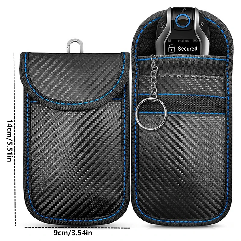 1Pc Car Keys Bag Signal Blocker Case for Privacy Protection