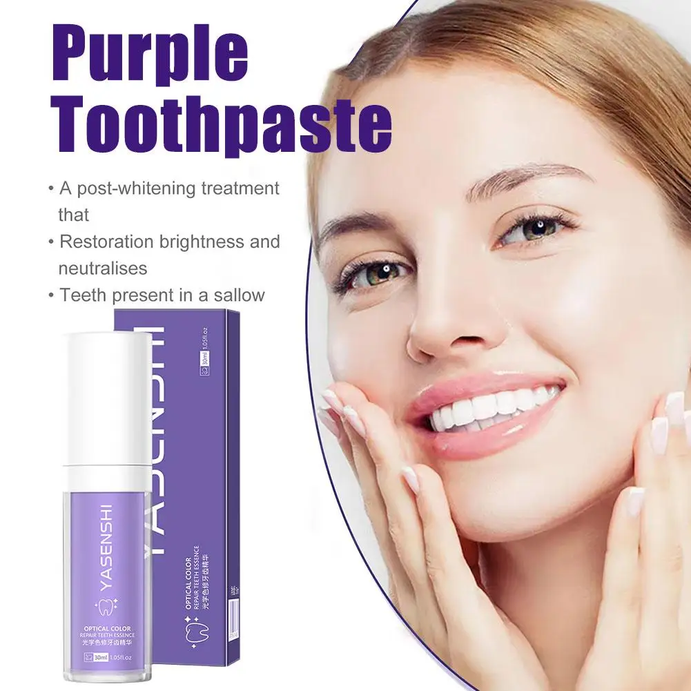 

30ml Best Purple Toothpaste For Teeth Whitening For Sensitive Teeth - Teeth Whitener Purple Whitening Toothpaste Remove Sta I1Q9