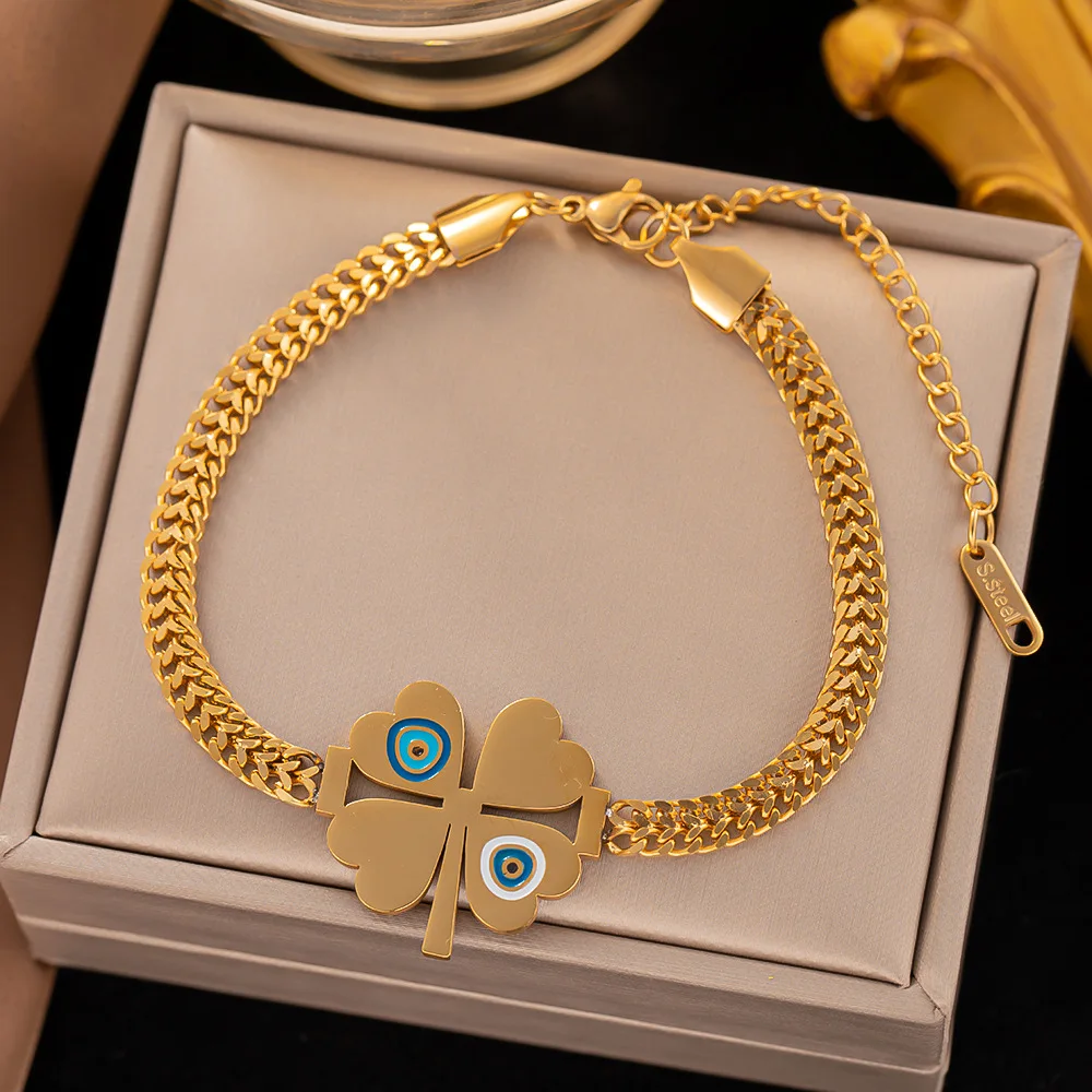 Charm bracelet 316L Stainless Steel Women Men Tree of Life Zircon Rustproof Wrist Jewelry Gift Party Trendy