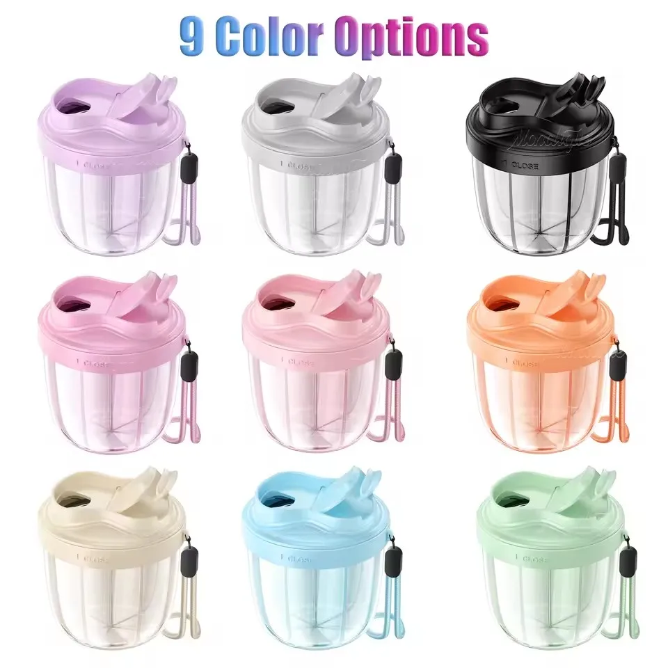 Large Capacity Food Grade Medicine Box Vitamin Medicine Fish Oil Storage Box Sealed Pill Supplement Container 7 Grids Anti-Mix