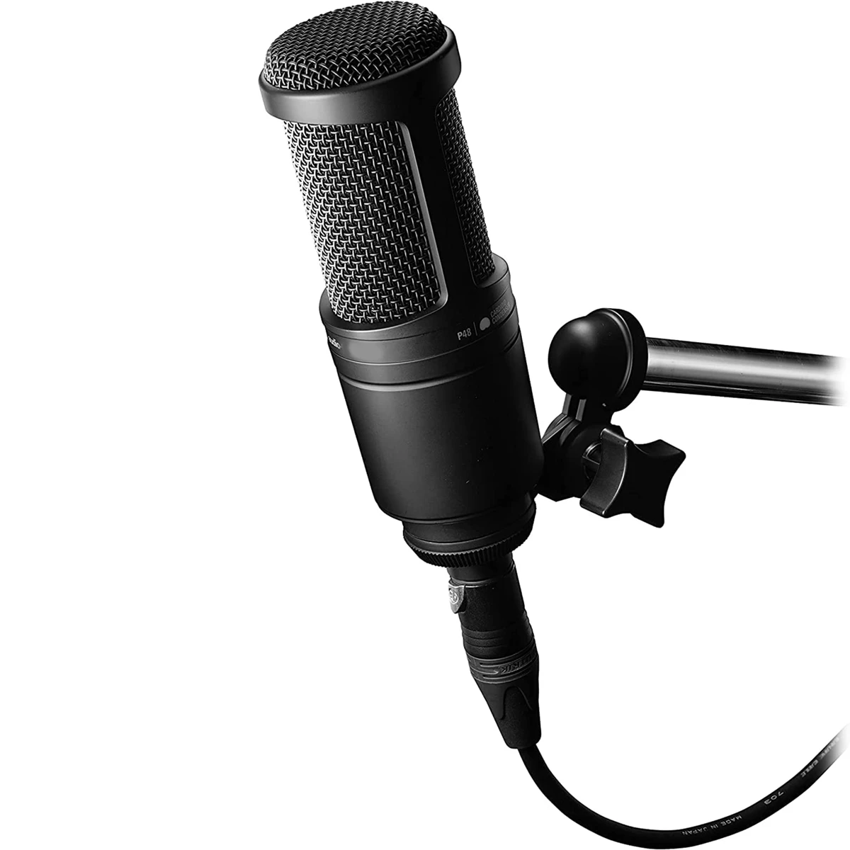 Audio AT Cardioid Condenser Microphone 20-20000Hz Three Pin XLRM Male Microphone for Recording Anchor Karaoke MIC YDH