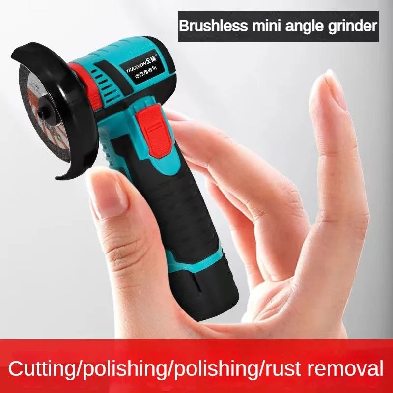 12V Brushless Angle Grinder 18500RPM Rechargeable Grinding Tool Cordless Polishing Machine Diamond Cutting Grinder Electric Tool images - 6