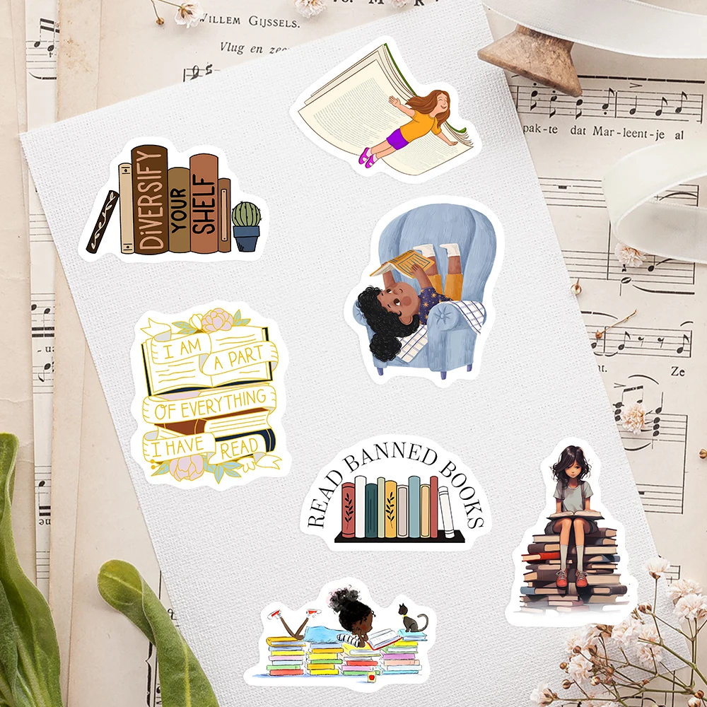 Наклейки для чтения книг, школьный сезон, подарок, водонепроницаемый ...