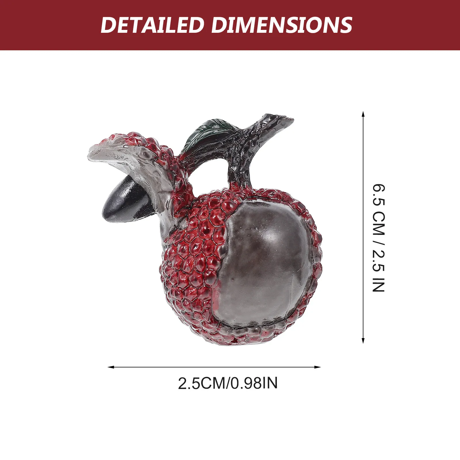 2개의 행운의 책상 장식품, 색깔이 변하는 차 모양 데스크탑 장식, 창의적인 과일 장식품, 당신의 작은 집을 위한 피규어