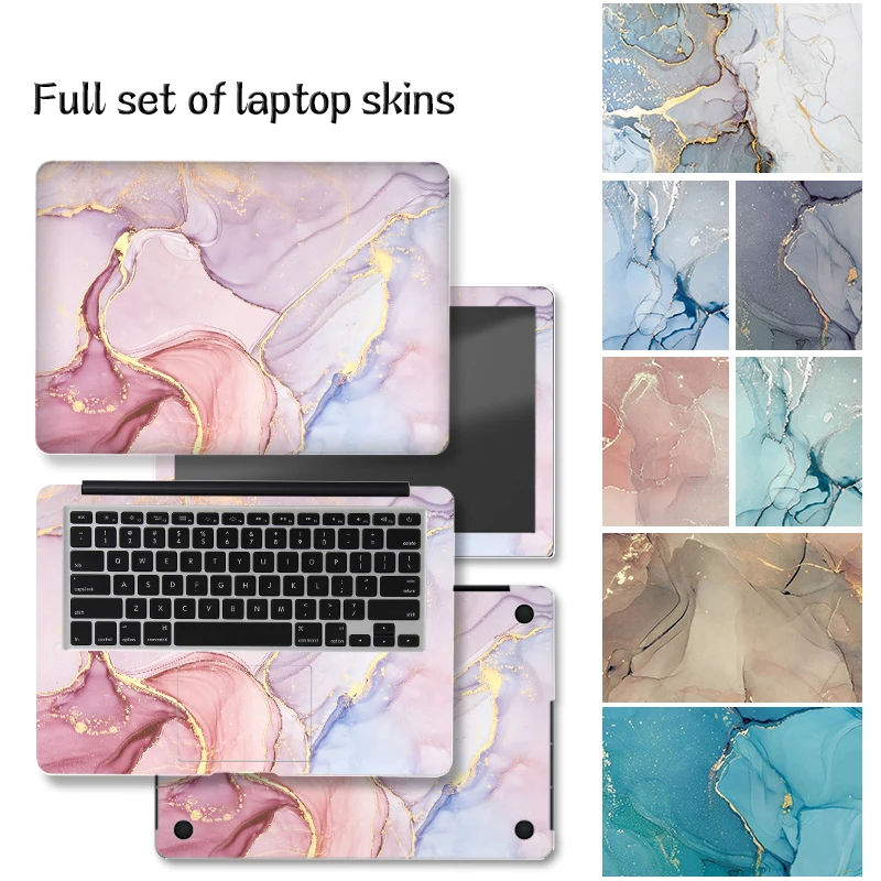 DIY Colorful Marble Cover Laptop Skin Sticker 11\