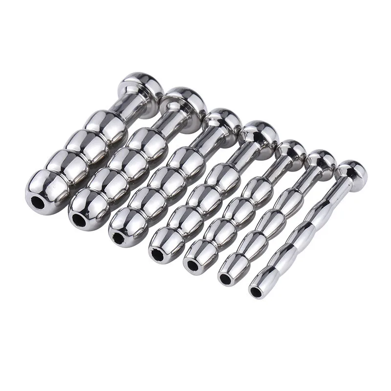 Urethral Dilatation Matel Catheters Beads 5/6/7/8/9/10/11mm For Male Sex Toy Penis Stimulation Horse Eye Stick Urethral Sounds