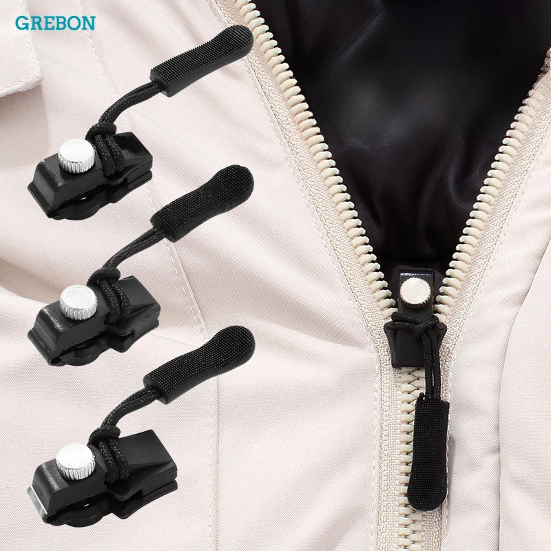 Universal Zipper Repair Kit Bags Backpacks Clothes Removable Zipper Sliders Replacement Lock Accessories Tool-Free Fixer