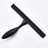 14'' INCH Shower Squeegee Silicone Rubber Wiper Scrape With Suction Cup Hook Black Color Glass Mirror Bathroom Cleaner 3