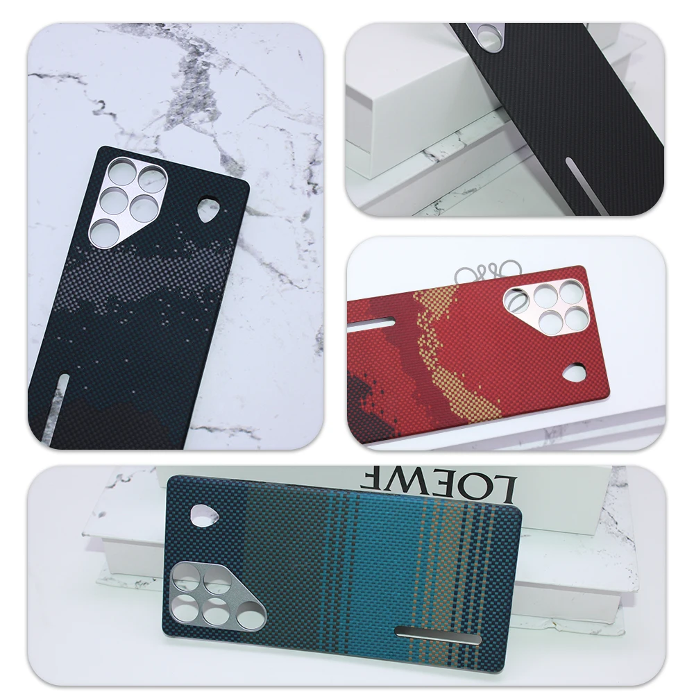 Ultra-Thin Carbon Fiber Phone Case - Lightweight Aramid Fiber Protective Cover