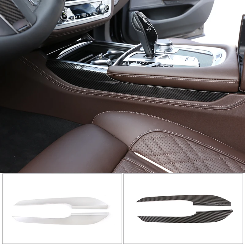 

ABS Carbon Fiber Style for BMW 7 Series G11 G12 2016-2020 Car Center Console Panel Side Trim Strips Auto Interior Accessories