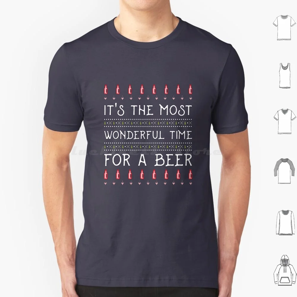 È Il Tempo Più Meraviglioso Per Una Birra-Maglietta Di Buon Natale Uomo Donna Bambini 6Xl Hstudioprints È Il Tempo Più Meraviglioso Per