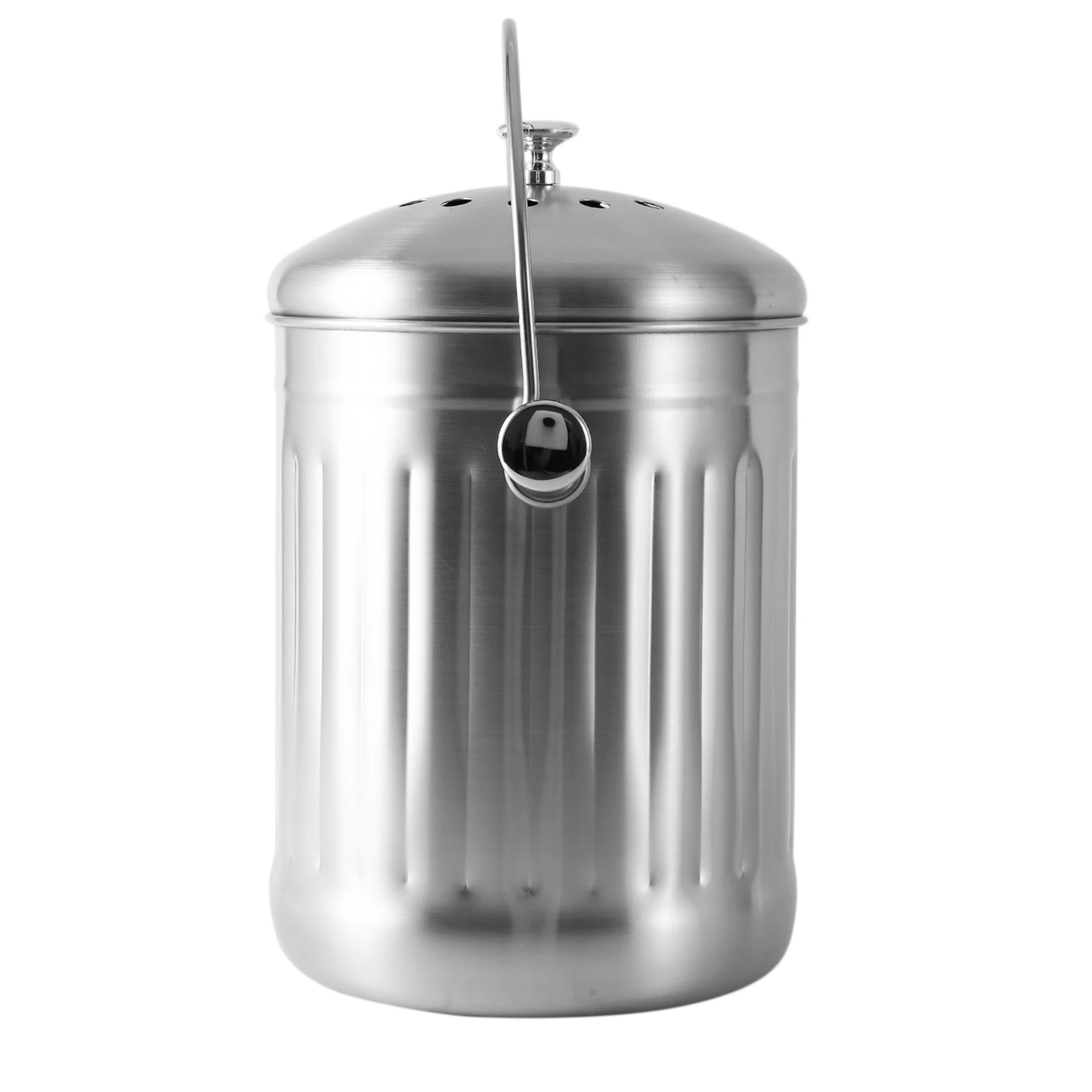 Compost Bin, Peel Bucket for Home Kitchen, Odorless Compost Bucket for Kitchen Food Waste, with Handle and 2 Charcoal Filters, 5