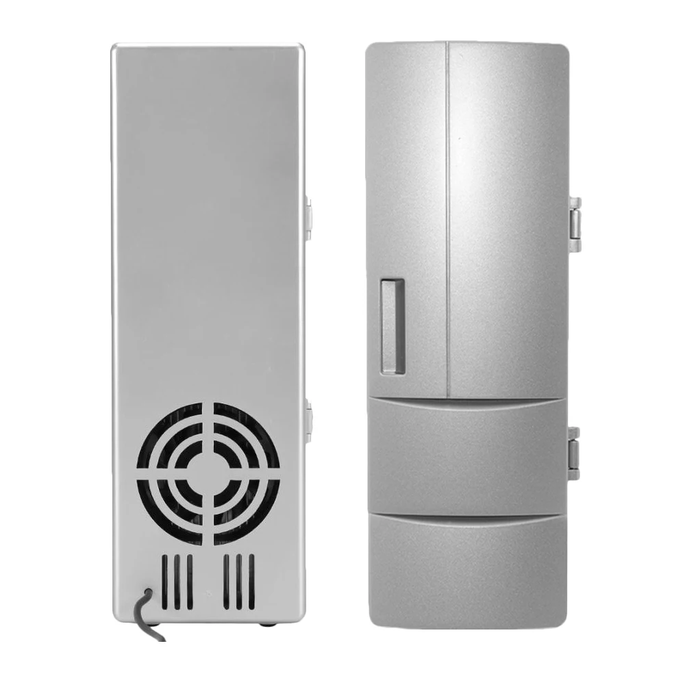 Portable Mini Car Beverage Cooling Fridge Multi-functional Cooler and Warmer Electric Mini USB Refrigerator Fridge Cooler