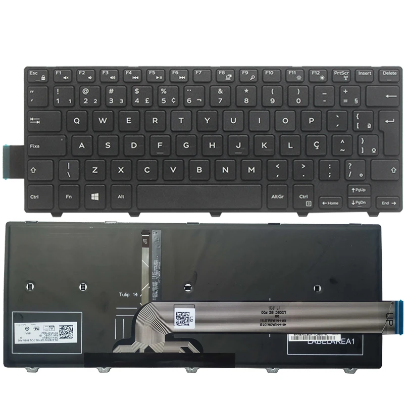 Teclado Espanhol Eua Latina Brasil Novo Dell Inspiron 14 3000 3452 3458 3459 3442 3467 5447 5448 5441 5455 5458 5457 5459 7447 - Imagem 4