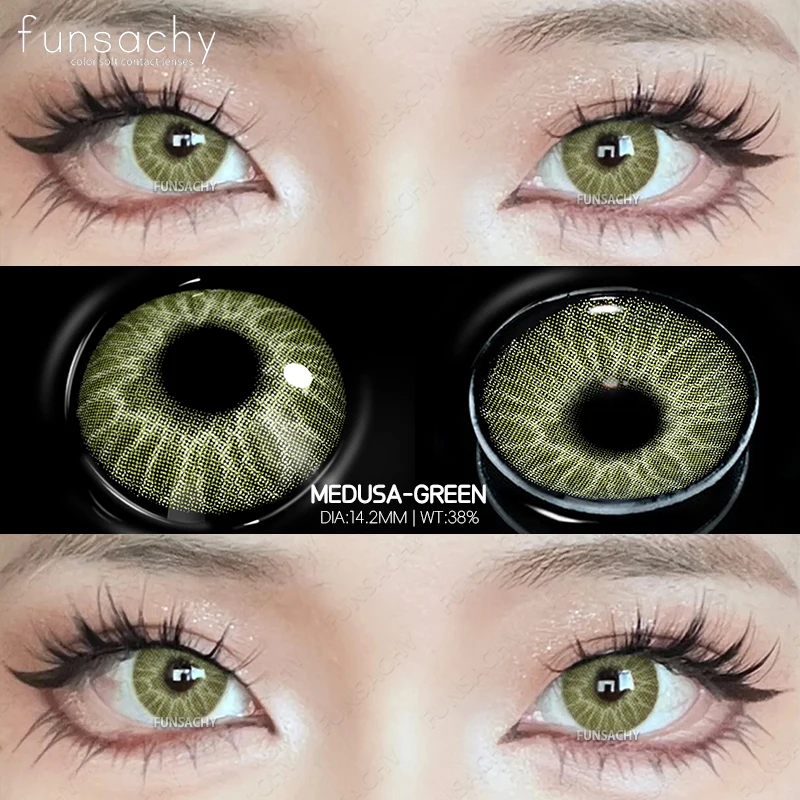 Vibrant Natural Colored Contact Lenses - Blue & Green Hues