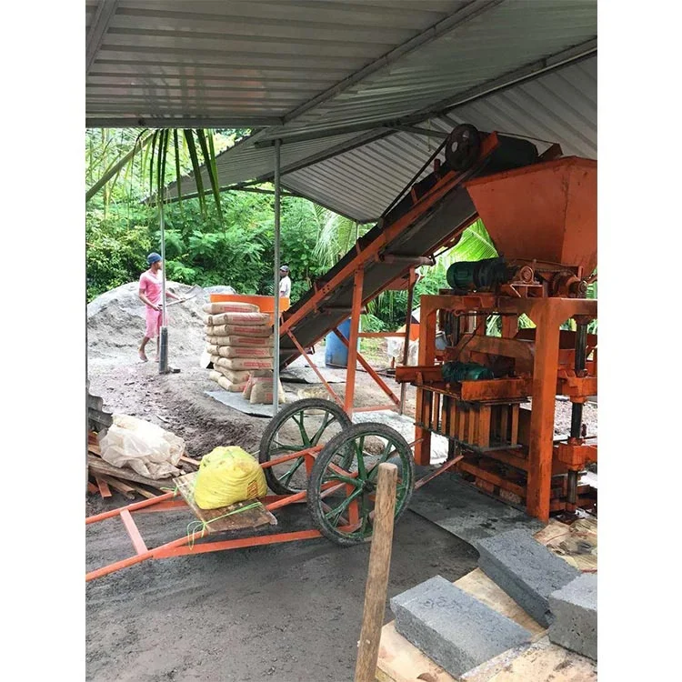 QTJ4-35 저렴한 6인치 시멘트 블록 기계: 공장가 최저가 중공 벽돌 제조기