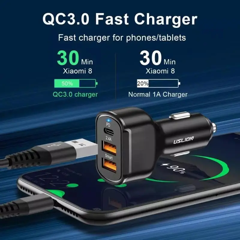 Drapop PD 30W USB ڵ  12-24V QC 4.0 ȭ   C + USB     12 13 Ｚ S21