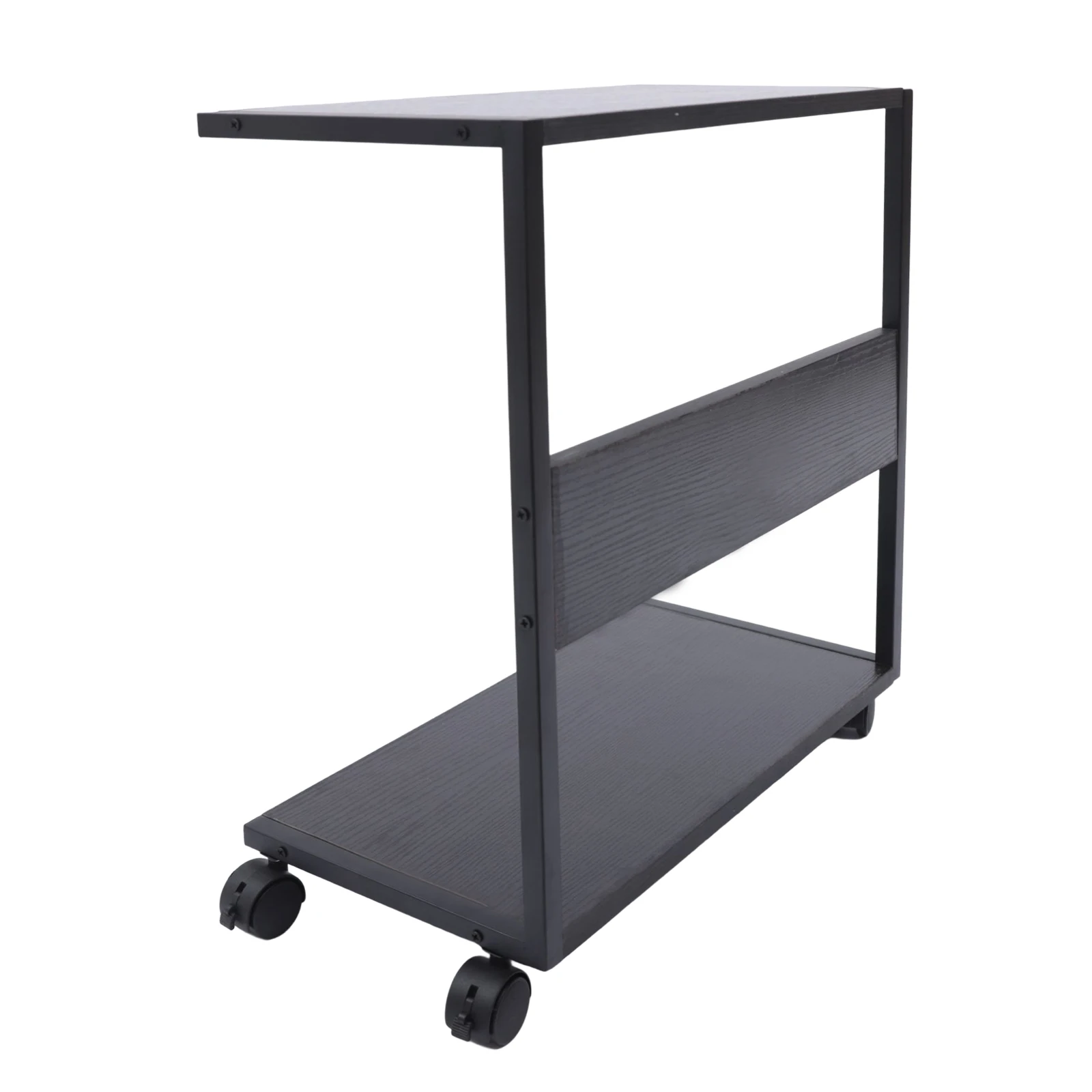 2-Tier Computer Case Stand, PC Tower Stand with Lockable Wheels, Under Desk Computer Holder Fits Most PC 6