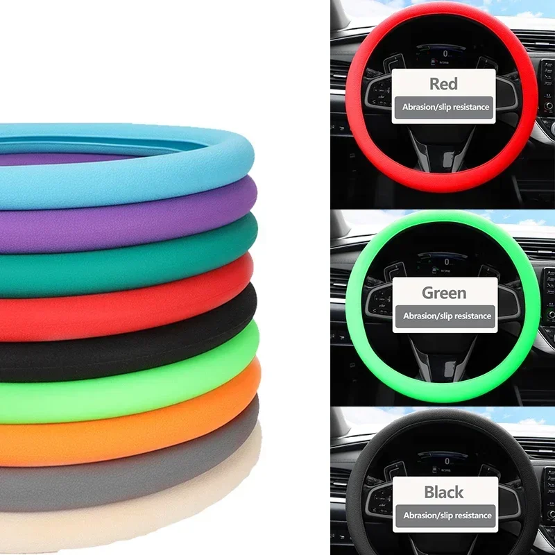 Silicone Steering Wheel Cover Non Slip Universal Protector